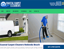 Tablet Screenshot of coastalcarpetcleanersca.com